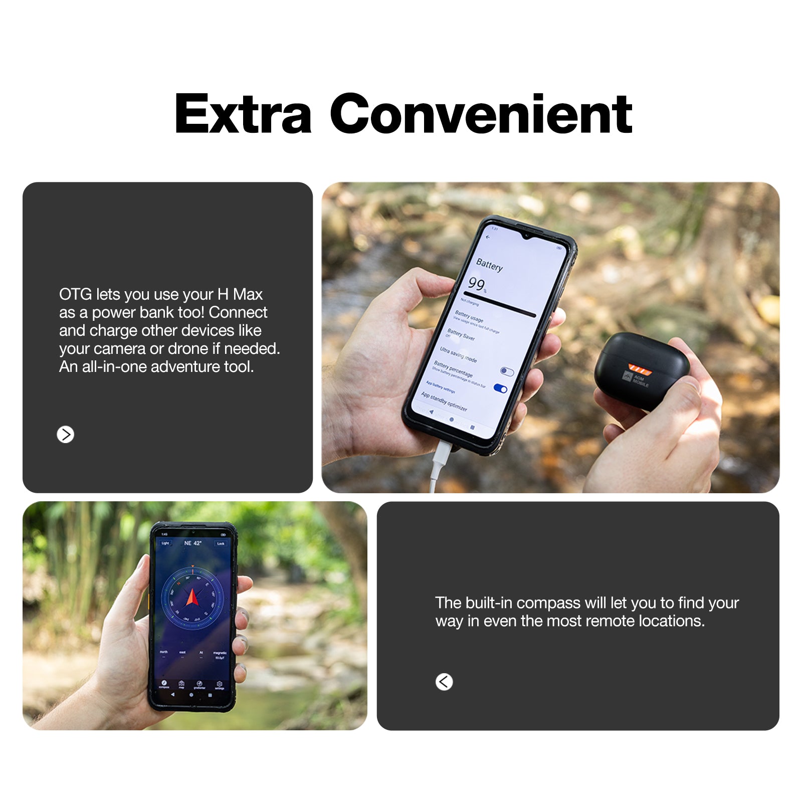 AGM H Max | Rugged | 10000 mAh Battery | 8GB+256GB | 90Hz Display | 4G Dual SIM | Android 14