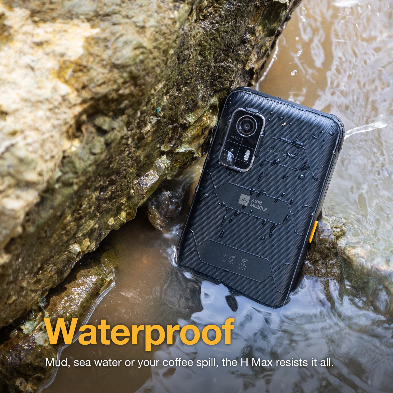 AGM H Max | Rugged | 10000 mAh Battery | 8GB+256GB | 90Hz Display | 4G Dual SIM | Android 14