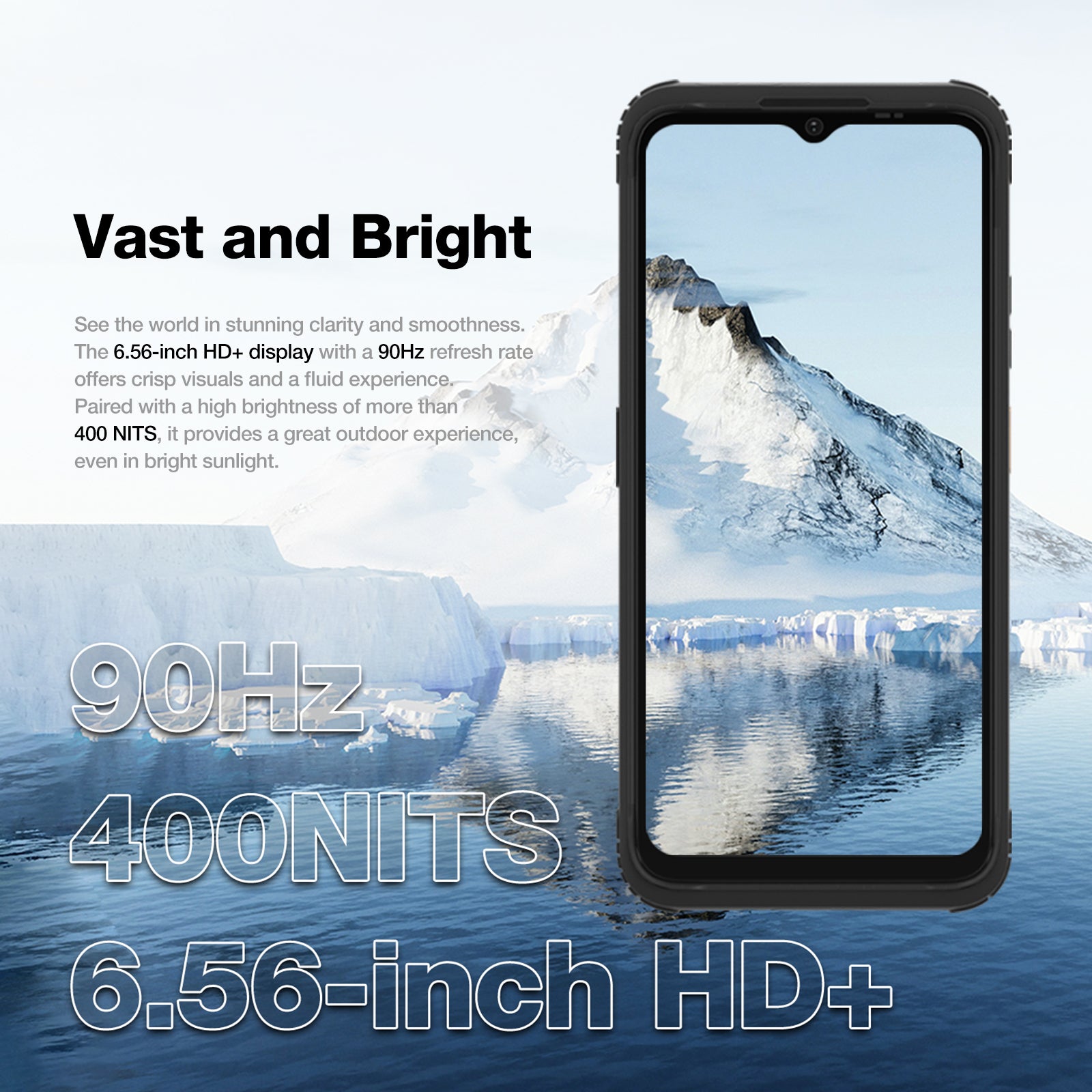 AGM H Max | Rugged | 10000 mAh Battery | 8GB+256GB | 90Hz Display | 4G Dual SIM | Android 14
