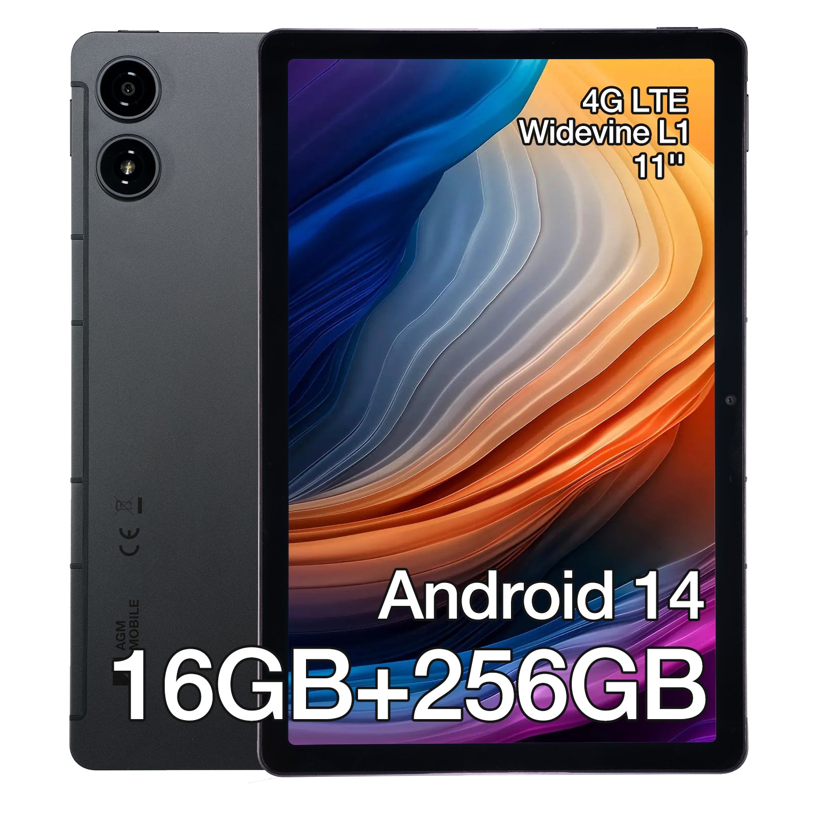 AGM PAD P2 | 4G LTE | Light & Thin | Widevine L1 | Powerful Chipset | Android 14