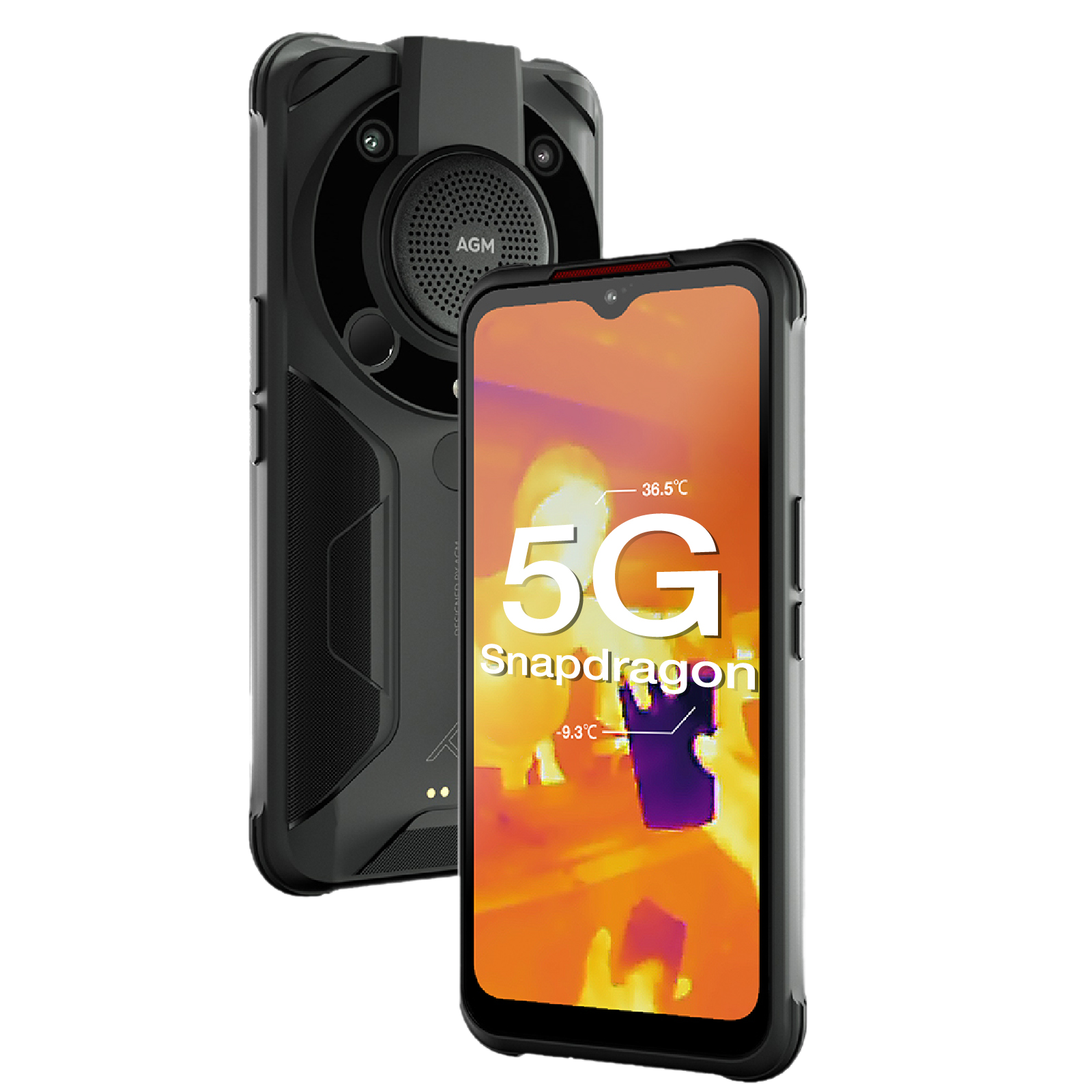 AGM Glory| 5G entsperrtes robustes Smartphone | Kältebeständiger Akku | Quad-Rückfahrkameras mit Infrarot-LEDs