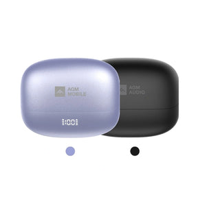 AGM Open Buds 1 | Open-Ear Design | 25+3dB ANC | 6H Playtime | IPX4 Water Resistance