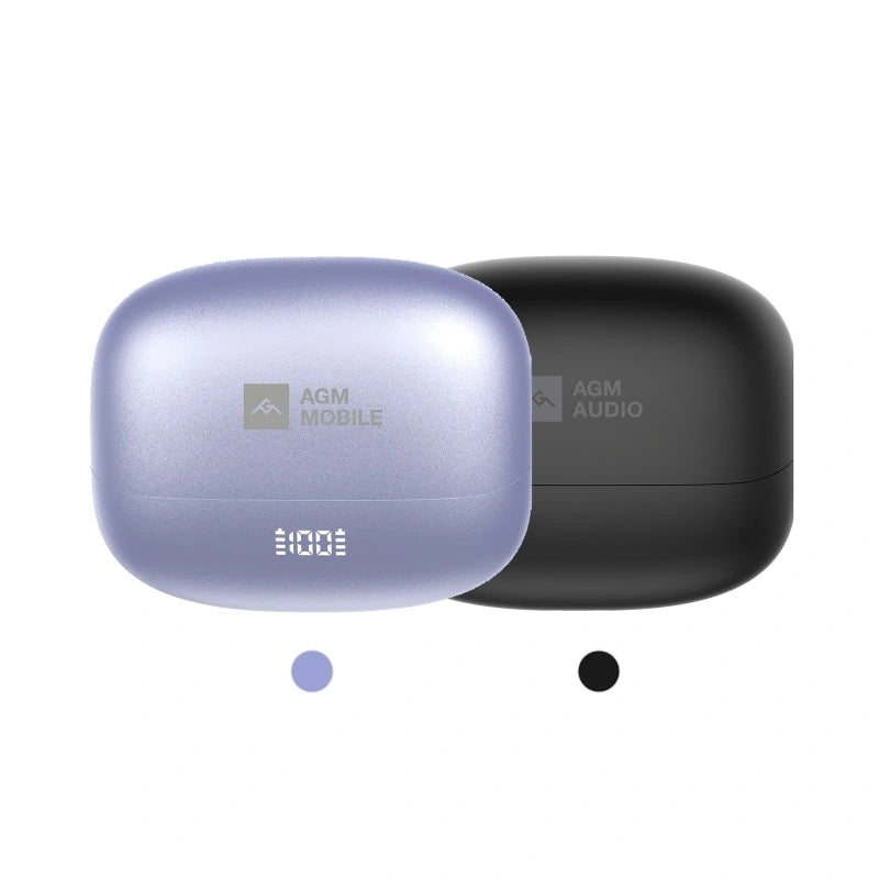 AGM Open Buds 1 | Open-Ear Design | 25+3dB ANC | 6H Playtime | IPX4 Water Resistance