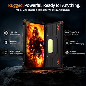Pre-Order | AGM PAD P3 | 8.68" Compact Rugged Tablet | Helio G99 | IP68/IP69K | Waterproof | 120Hz Display | eSIM | Android 16
