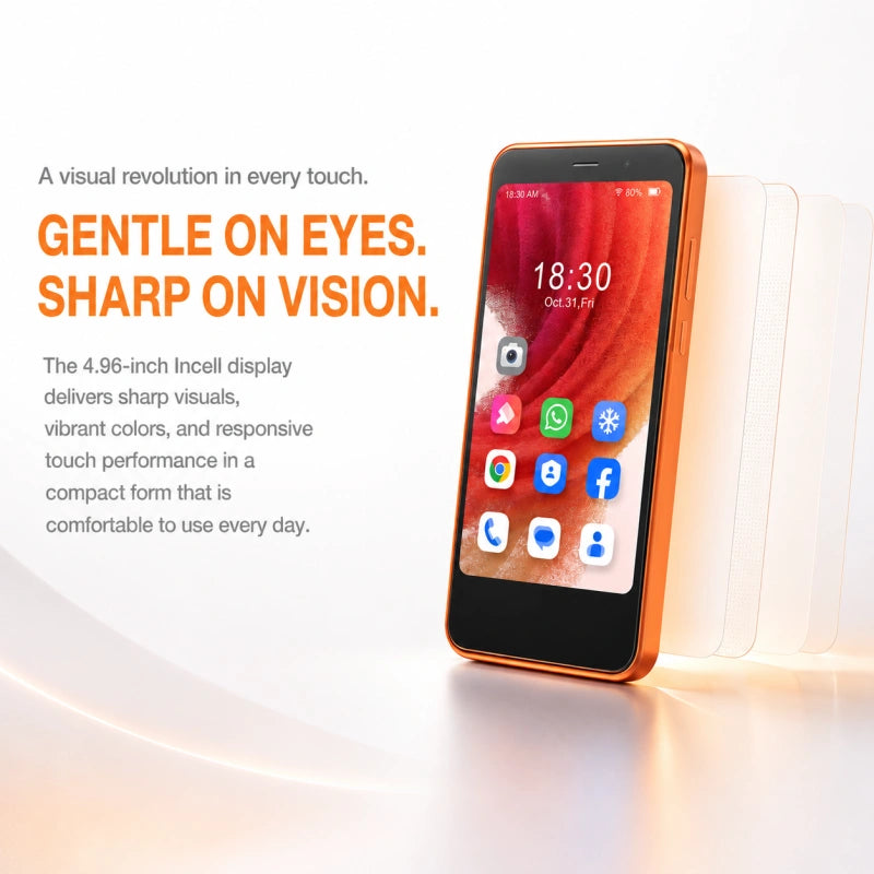 AGM NOTE N2 | 4.96" Small Android Smartphone | Removable Battery | Android 16 Go | Pocket-Friendly Design | IP54 Splash Protection