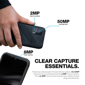 AGM H6 | Ultra-Thin | Rugged | 8GB RAM + 8GB Virtual Expanded RAM + 256GB ROM | 6.56-inch 90Hz Display | Android 13