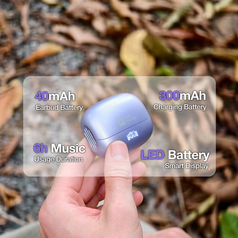 AGM Open Buds 1 | Open-Ear Design | 25+3dB ANC | 6H Playtime | IPX4 Water Resistance