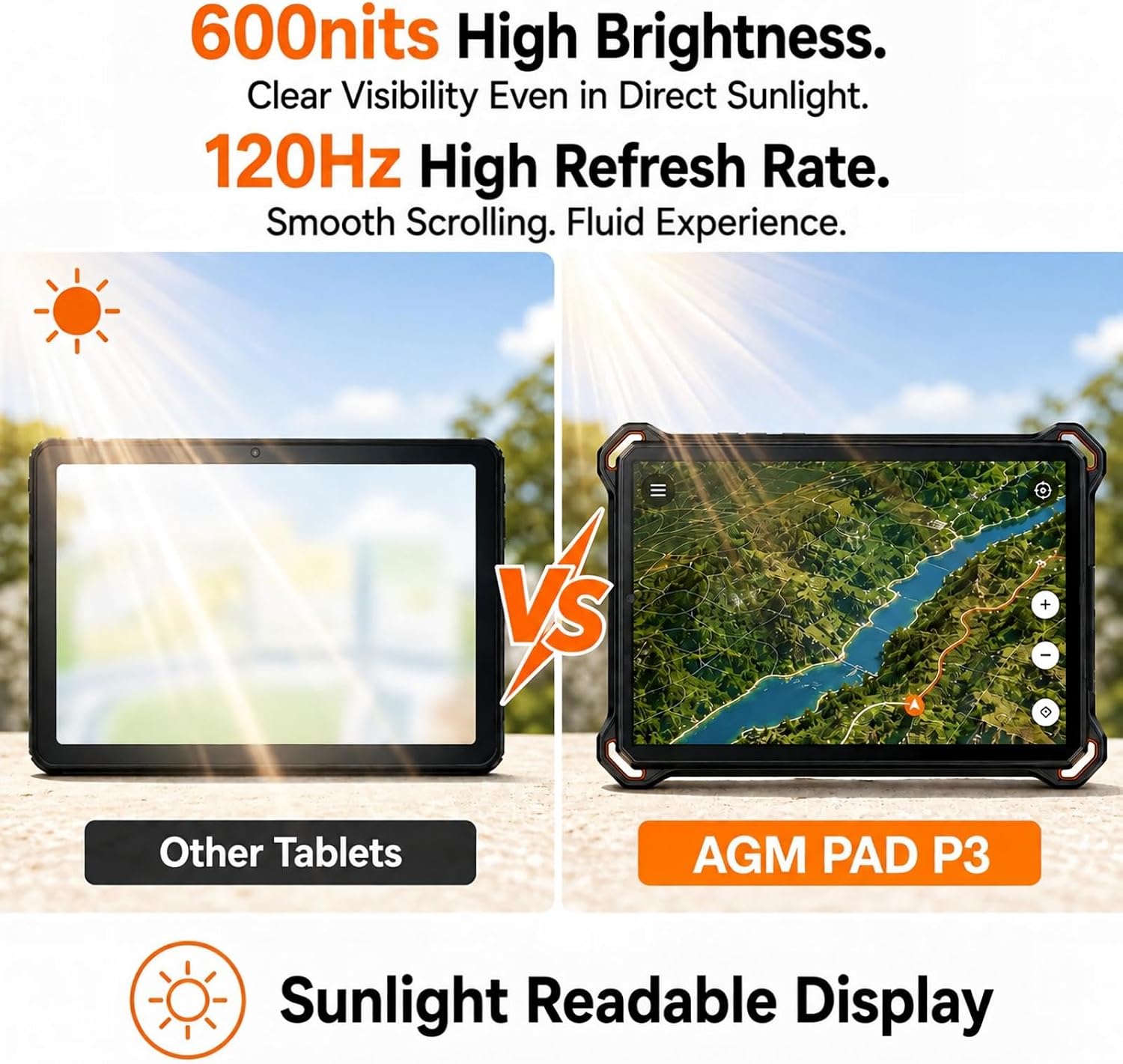 AGM PAD P3 | 8.68" Compact Rugged Tablet | Helio G99 | IP68/IP69K | Waterproof | 120Hz Display | eSIM | Android 16