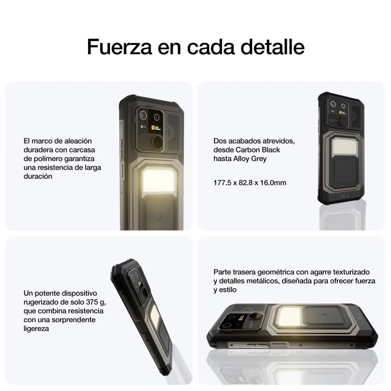 AGM G3 PRO | Teléfono Inteligente Resistente con Cámara Térmica | 12GB+512GB | Batería 10000mAh | Pantalla 120Hz | MIL-STD-810H