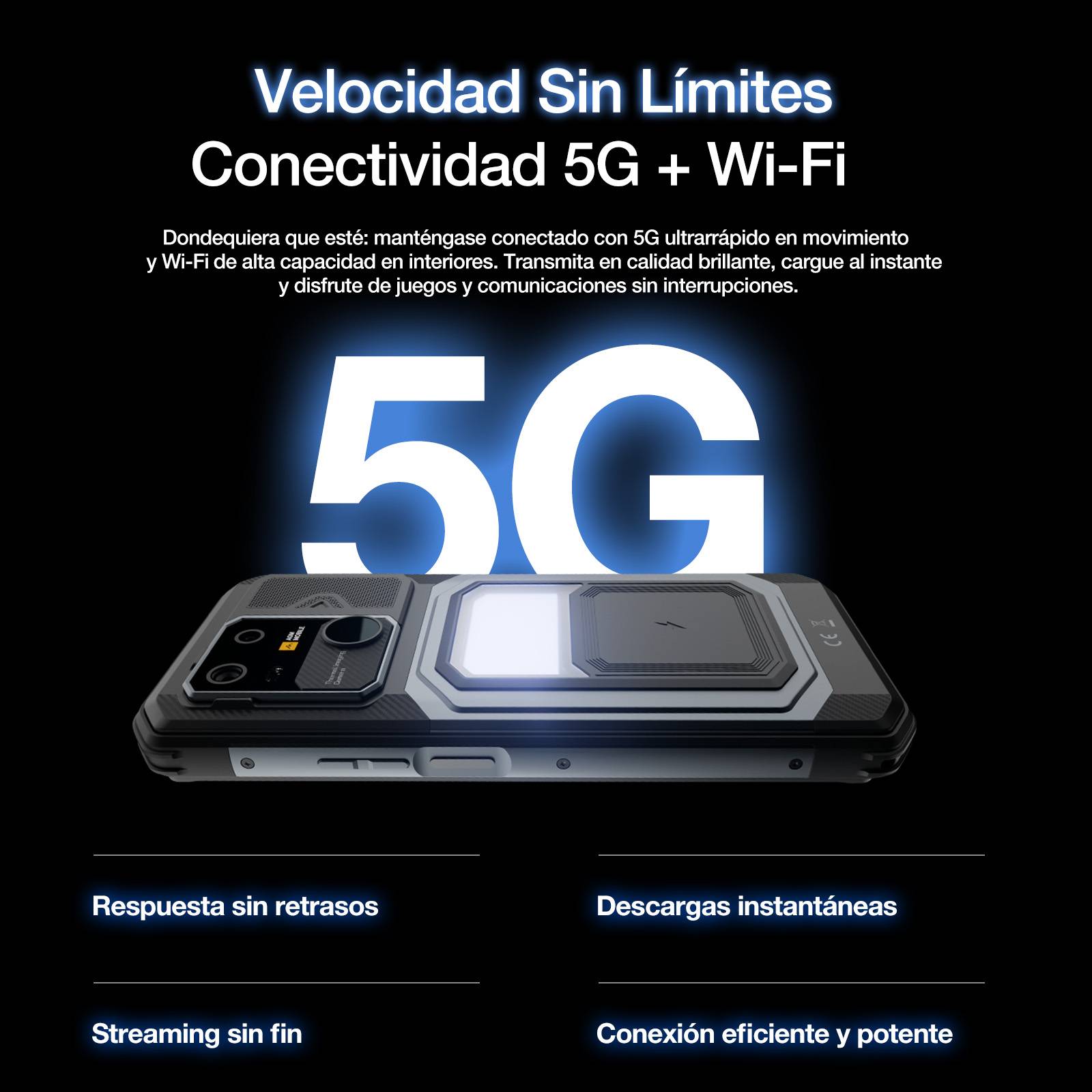 AGM G3 PRO | Teléfono Inteligente Resistente con Cámara Térmica | 12GB+512GB | Batería 10000mAh | Pantalla 120Hz | MIL-STD-810H