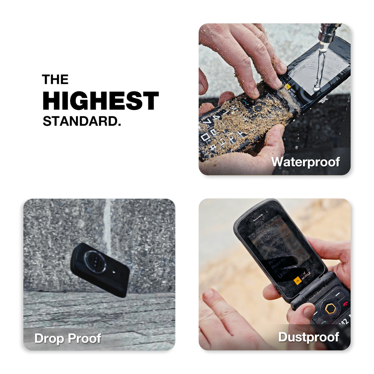 AGM M8 FLIP Security+ | Rugged Flip Phone | Secure Data | Reduced vuln