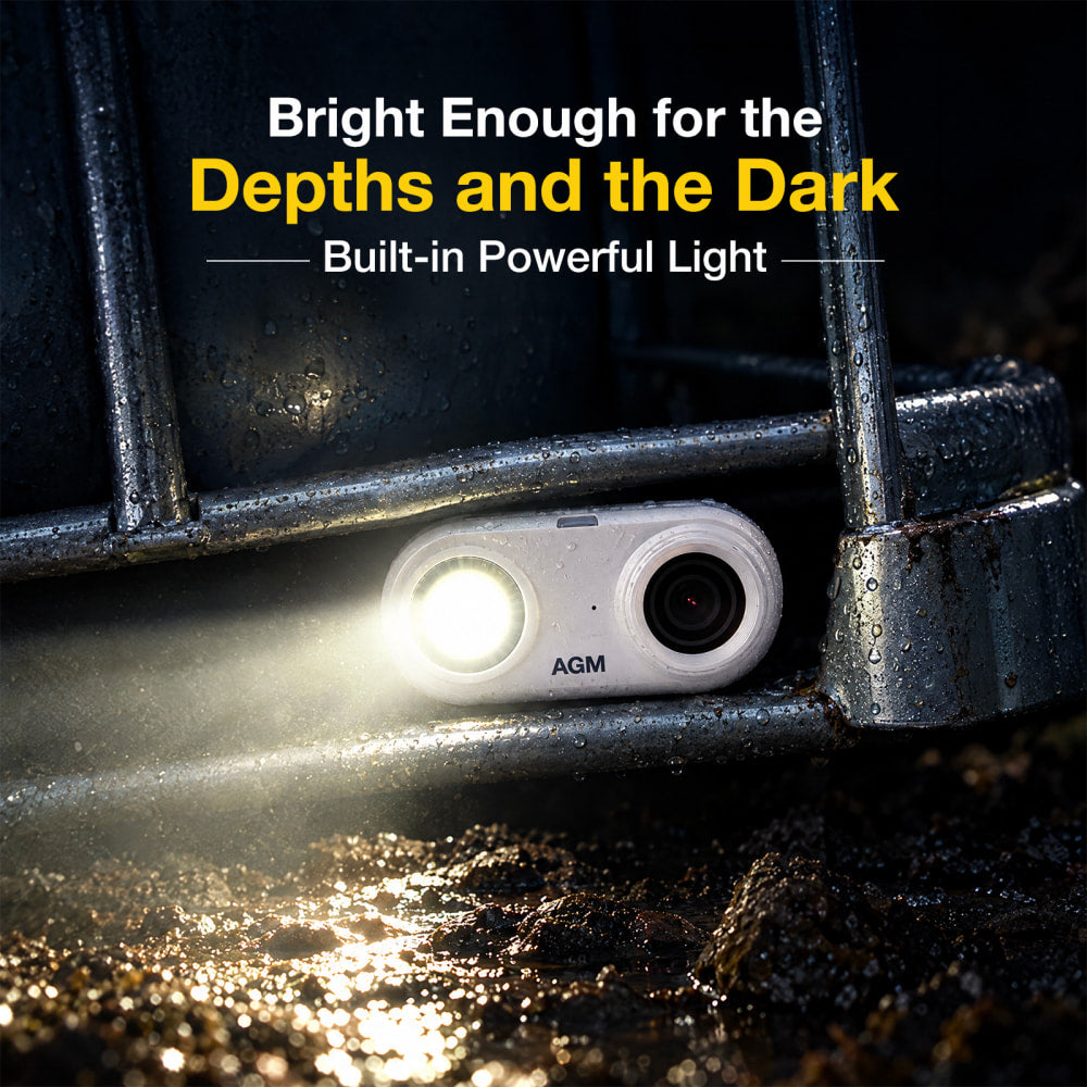 Pre-Order | AGM CAM 1 | 2K Mini Action Camera | 39g Ultra-Light | IP68/IP69K Waterproof | Built-in LED Light | Magnetic Mount | 1.45-inch Display