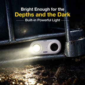 Pre-Order | AGM CAM 1 | 2K Mini Action Camera | 39g Ultra-Light | IP68/IP69K Waterproof | Built-in LED Light | Magnetic Mount | 1.45-inch Display