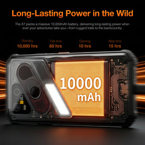 Pre-Order | AGM X7 | 5G Rugged Smartphone | 10000mAh Battery | 120Hz FHD+ Display | IP68/IP69K | Wireless Charging | Android 16 | eSIM