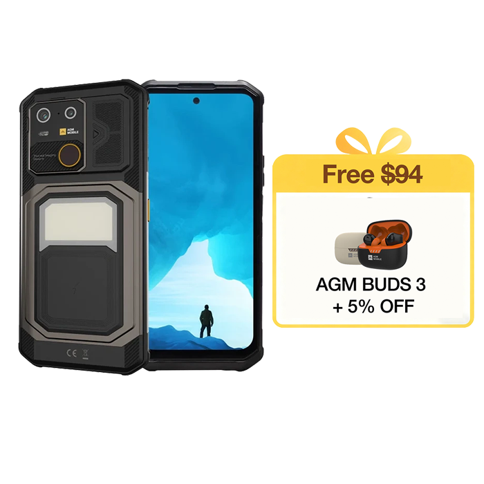 AGM G3 | Rugged Smartphone | 12GB+512GB | 10000mAh Battery | 5W Speaker 116dB  | 50MP Front Camera | 120Hz Display | IP68 IP69K | Wireless Charging