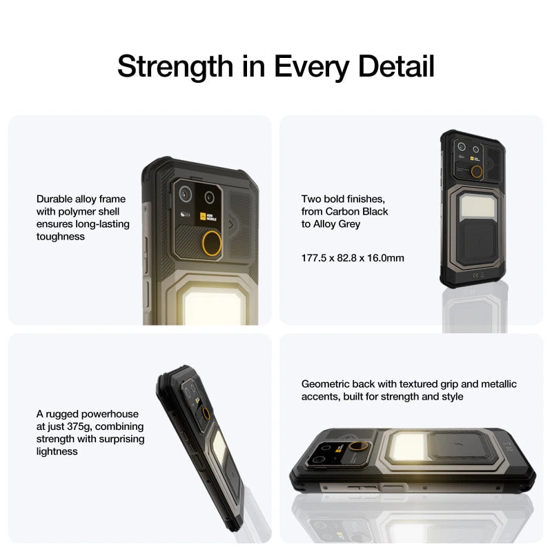 Pre-Sale | AGM G3 | Rugged Smartphone | 12GB+512GB | 10000mAh Battery | 5W Speaker 116dB  | 50MP Front Camera | 120Hz Display | IP68 IP69K | Wireless Charging
