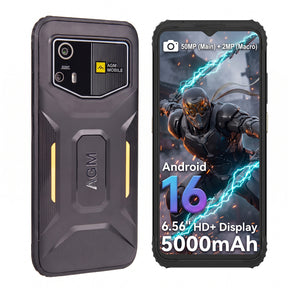 Pre-order | AGM H6 Pro | Slim Rugged Smartphone | 6.56-inch HD+ Display | 50MP Camera | 5000mAh Battery | IP68/IP69K | Android 16 | NFC