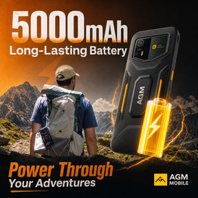 Pre-order | AGM H6 Pro | Slim Rugged Smartphone | 6.56-inch HD+ Display | 50MP Camera | 5000mAh Battery | IP68/IP69K | Android 16 | NFC