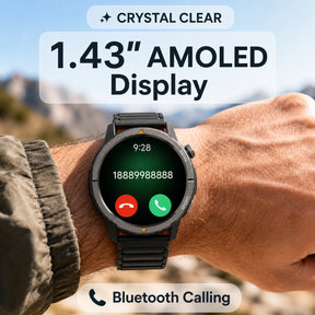 AGM Legion 2026 | Rugged Smartwatch with Magnetic Strap | AMOLED | GPS | Bluetooth Calling | 5ATM