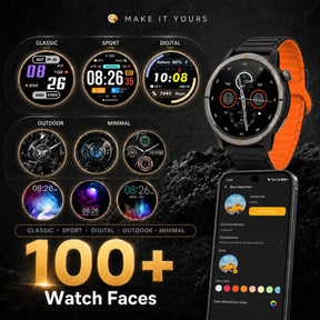 AGM Legion 2026 | Rugged Smartwatch with Magnetic Strap | AMOLED | GPS | Bluetooth Calling | 5ATM