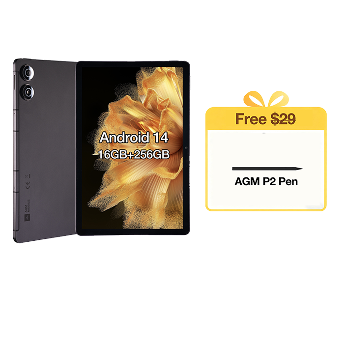 AGM PAD P2 | 4G LTE | Light & Thin | Widevine L1 | Powerful Chipset | Android 14