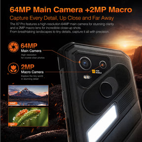 Pre-Order | AGM X7 Pro | Thermal Imaging Rugged Smartphone | 512×384 Thermal Resolution | 6GB+256GB | 10000mAh Battery | IP68/IP69K | Wireless Charging | Android 16 | eSIM