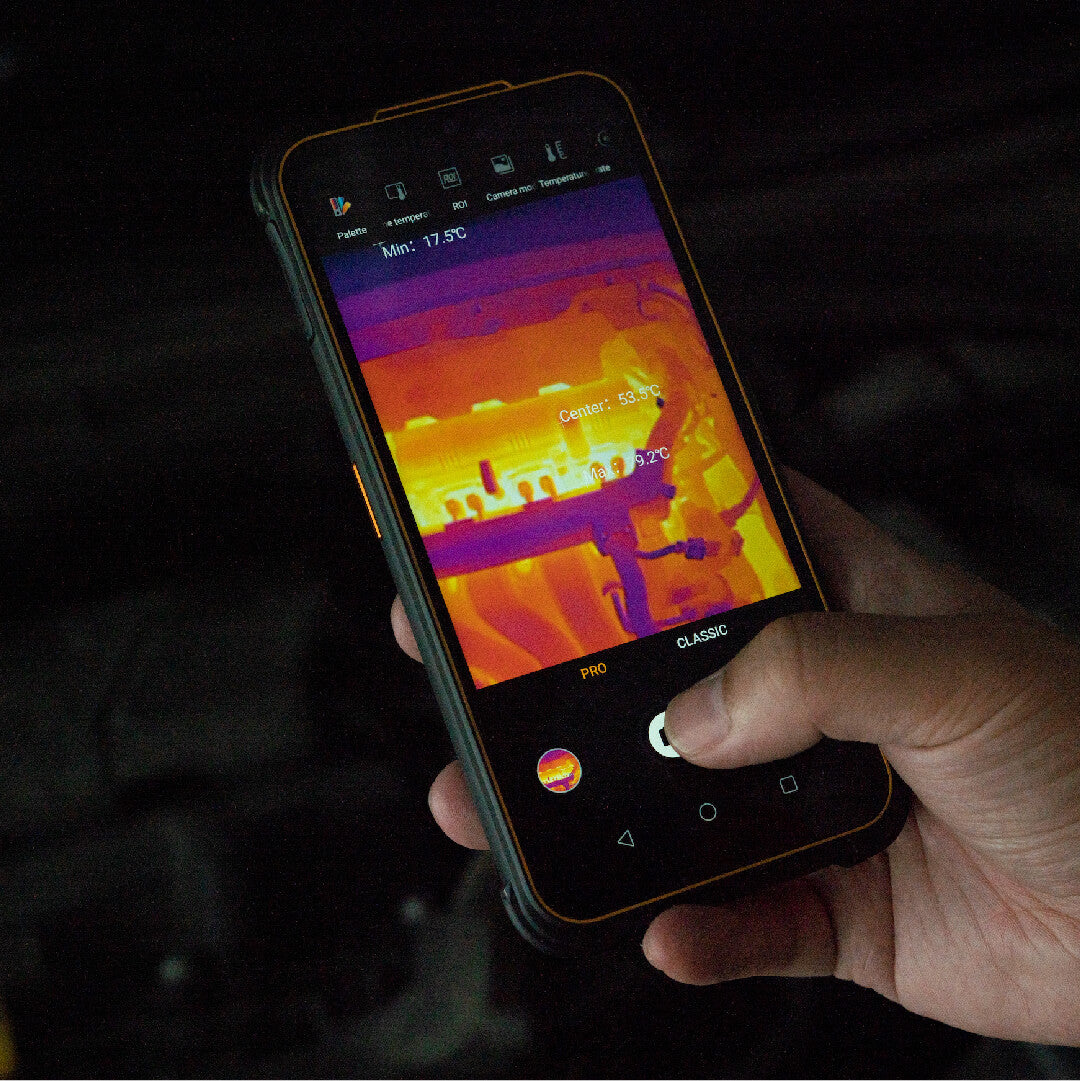 AGM Glory G1S | Top Thermal Camera Resolution: 256 x 192 Frame Rate: 25 FPS | 5G Qualcomm Rugged Smartphone