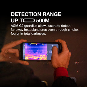 Next Generation of Thermal Camera | AGM G2 Guardian | Long Detection Range: 500m/yd | 10 mm Objective Lens | AF/MF | 5.6X Magnification