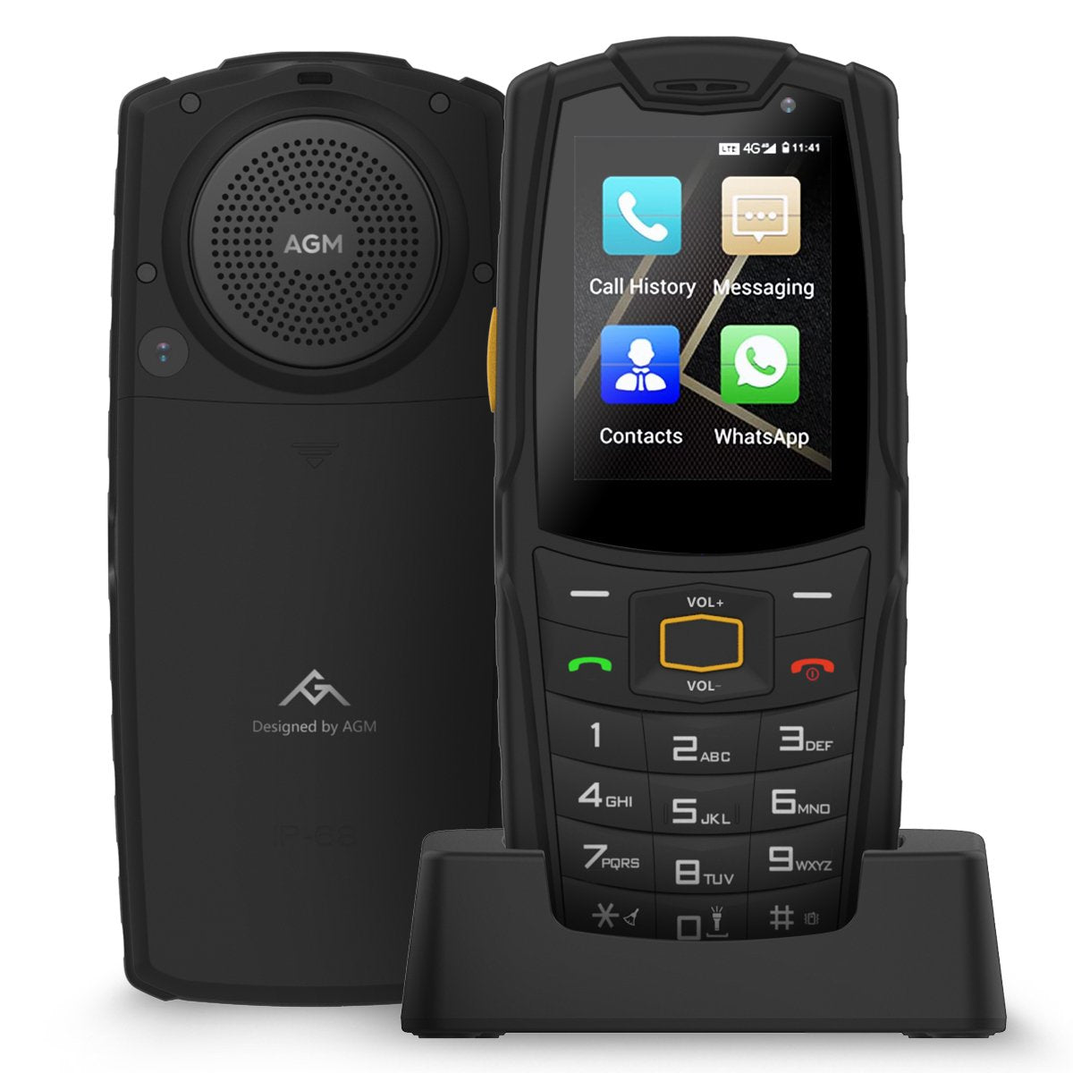 AGM M7 | Защищенный телефон с клавиатурой Android | Никогда не пропустите звонок | Съемный аккумулятор