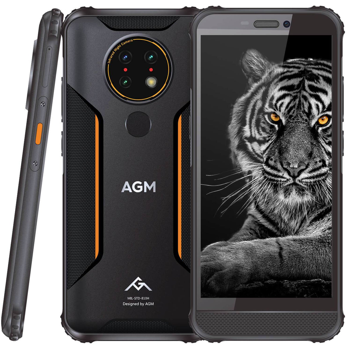 AGM H3 | Entsperrtes robustes Smartphone | Wasserdichtes, langlebiges, robustes Telefon | Hochtemperaturbeständigkeit