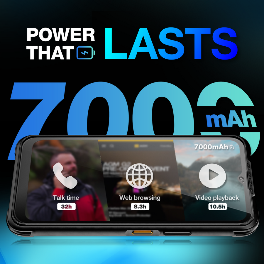 AGM G2 Pro | 5G Unlocked Rugged Smartphone | Top Thermal Camera | Powe