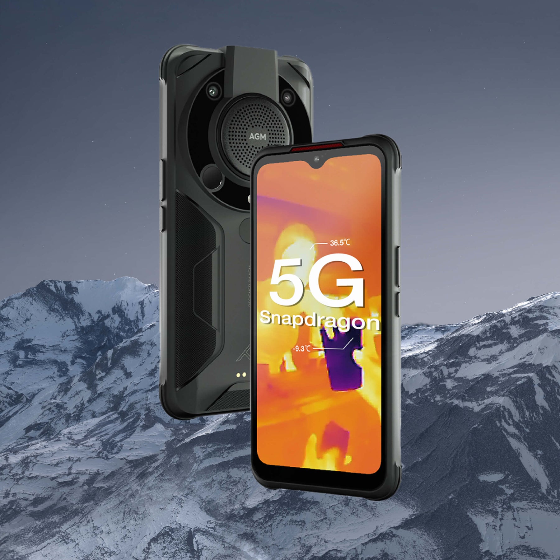 AGM Glory Pro | 5G Unlocked Rugged Smartphone | Top Thermal Camera Resolution: 256 x 192 Refresh Rate: 25 FPS